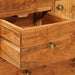 Comodă cu sertar natural 55 x 30 x 90 cm Lemn Solid de Acacia - WALTI WALTI