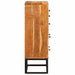 Comodă cu sertar natural 55 x 30 x 90 cm Lemn Solid de Acacia - WALTI WALTI