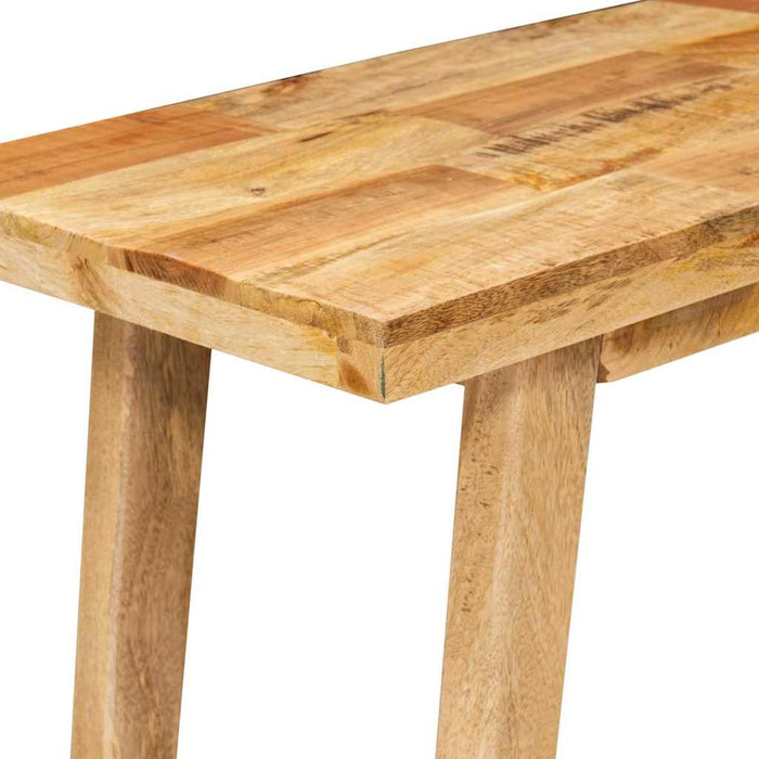 Masă de dining natural 100 x 35 x 75 cm Lemn de mango solid - WALTI WALTI
