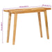 Masă de dining natural 100 x 35 x 75 cm Lemn de mango solid - WALTI WALTI