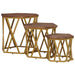 Măsuțe de cafea Maro 55 x 55 x 50 cm Lemn de mango solid - WALTI WALTI