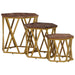 Măsuțe de cafea Maro 55 x 55 x 50 cm Lemn de mango solid - WALTI WALTI