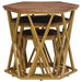 Măsuțe de cafea Maro 55 x 55 x 50 cm Lemn de mango solid - WALTI WALTI
