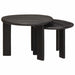 Mese în cuiburi 2 pcs Alb Lemn de mango solid - WALTI WALTI