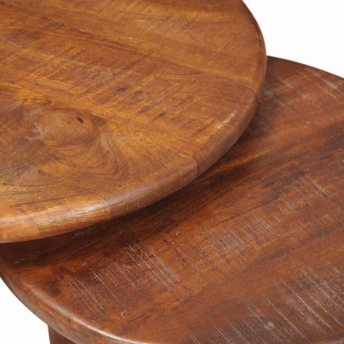 Mese de Cafea Nesting 2 buc. Maro miere Ø 50 x 40 cm WALTI