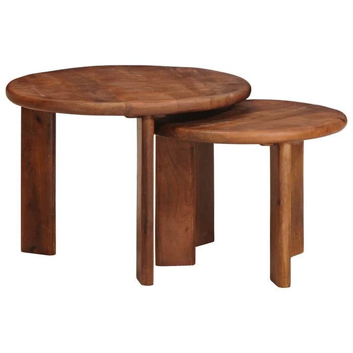 Mese de Cafea Nesting 2 buc. Maro miere Ø 50 x 40 cm WALTI