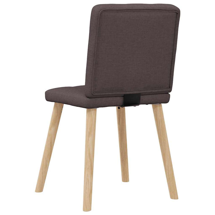 Scaune de masă, 2 buc., maro închis, material textil - WALTI WALTI