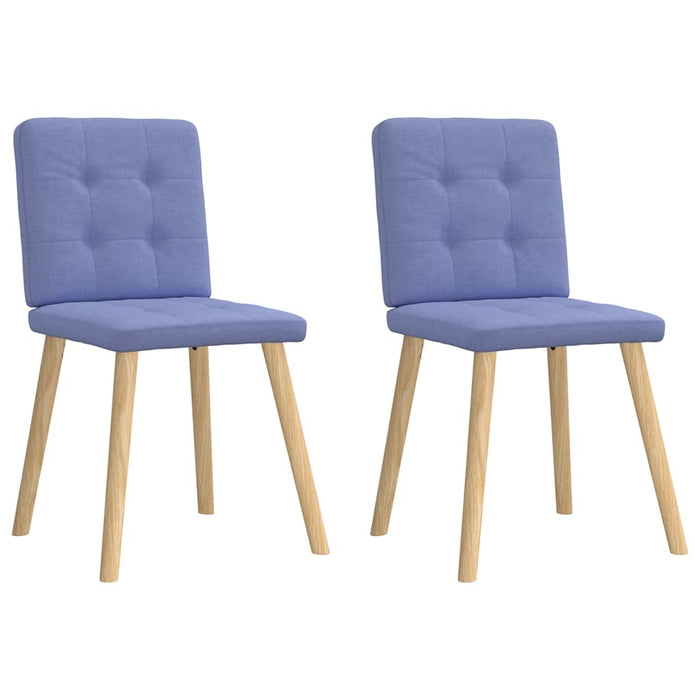 Scaune de sufragerie 2 buc țesătură Jeans Blue - WALTI WALTI