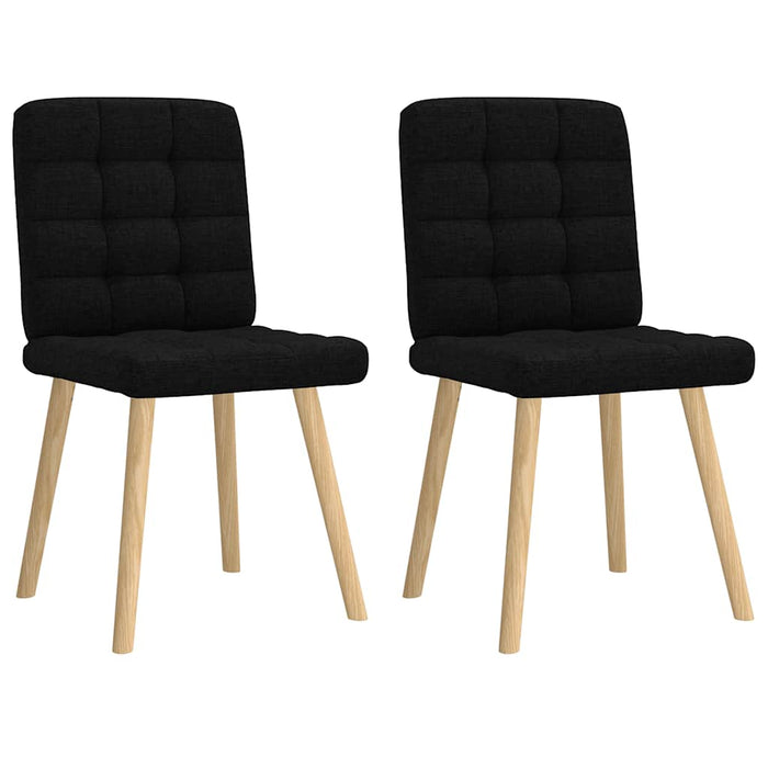 Scaune de bucătărie, 2 buc. negru, textil - WALTI WALTI