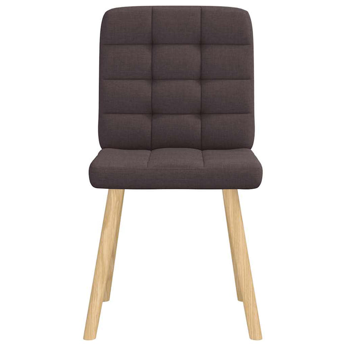 Scaune de masă, 2 buc., maro închis, material textil WALTI