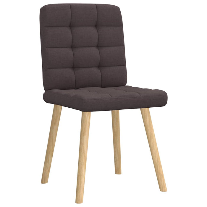 Scaune de masă, 2 buc., maro închis, material textil WALTI