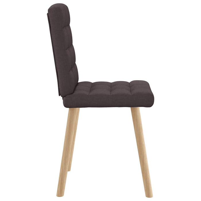 Scaune de masă, 2 buc., maro închis, material textil WALTI