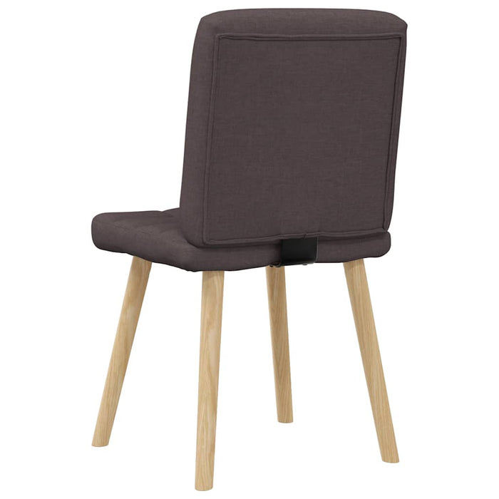 Scaune de masă, 2 buc., maro închis, material textil WALTI