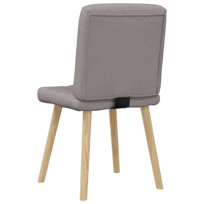 Scaune de bucătărie, 2 buc., gri taupe, material textil - WALTI WALTI
