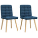 Scaune de bucătărie, 2 buc., albastru, textil - WALTI WALTI