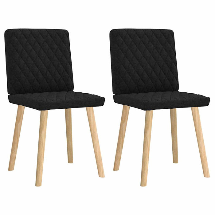 Scaune de bucătărie, 2 buc. negru, textil - WALTI WALTI