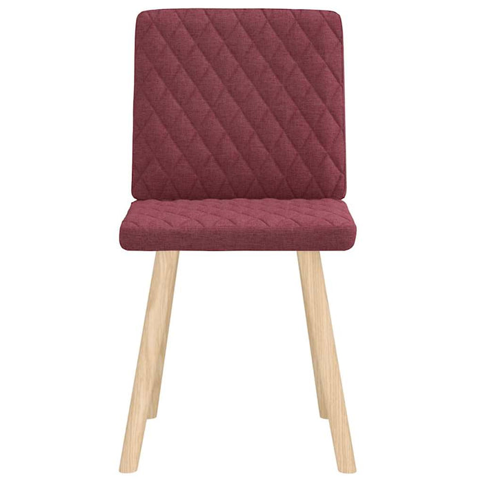 Scaune de bucătărie, 2 buc., roșu vin, material textil WALTI