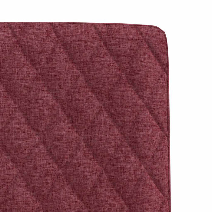 Scaune de bucătărie, 2 buc., roșu vin, material textil WALTI