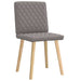 Scaune de bucătărie, 2 buc., gri taupe, material textil - WALTI WALTI