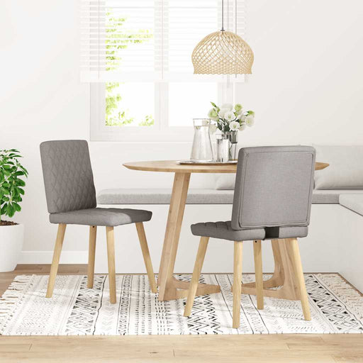 Scaune de bucătărie, 2 buc., gri taupe, material textil - WALTI WALTI
