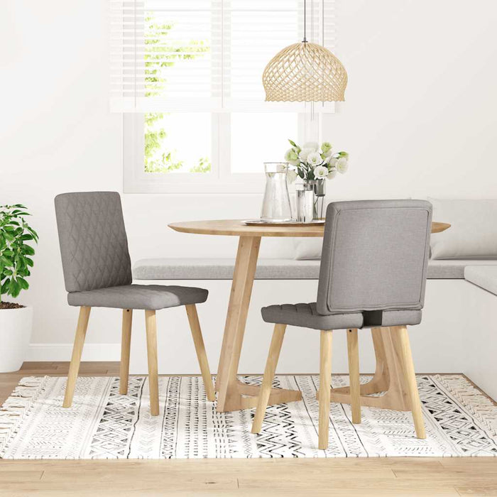 Scaune de bucătărie, 2 buc., gri taupe, material textil - WALTI WALTI