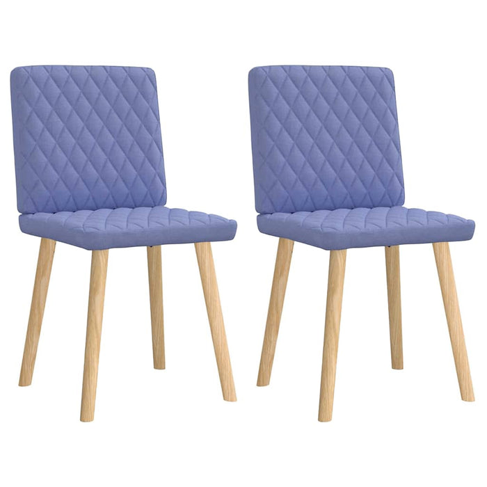 Scaune de sufragerie 2 buc țesătură Jeans Blue - WALTI WALTI