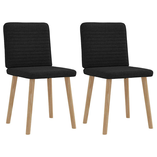 Scaune de bucătărie, 2 buc. negru, textil - WALTI WALTI