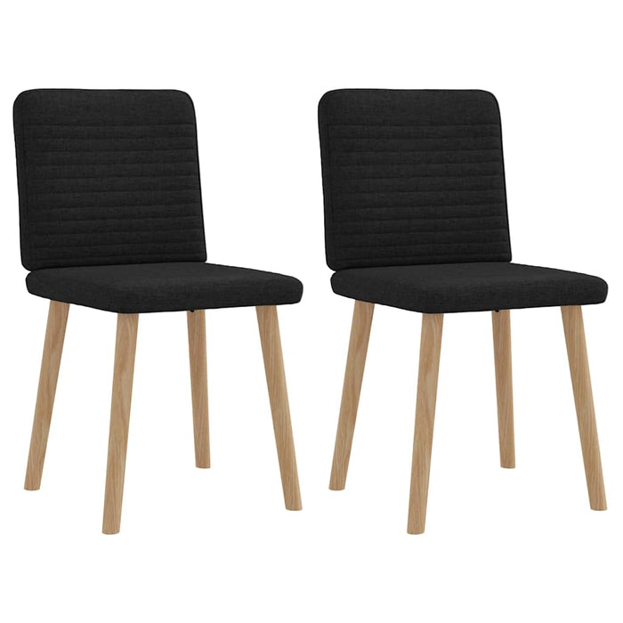 Scaune de bucătărie, 2 buc. negru, textil WALTI