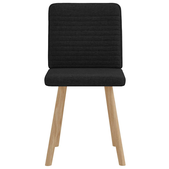 Scaune de bucătărie, 2 buc. negru, textil WALTI