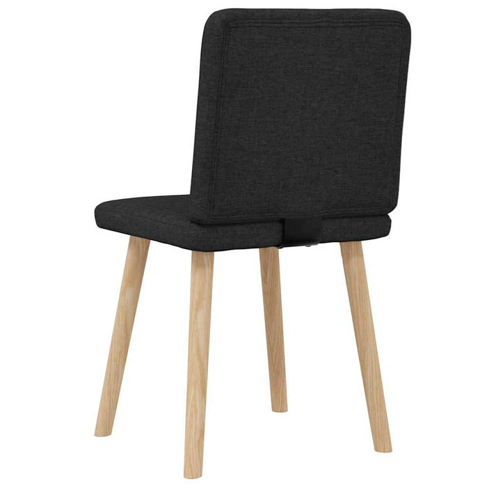 Scaune de bucătărie, 2 buc. negru, textil WALTI