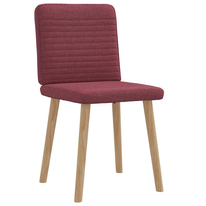 Scaune de bucătărie, 2 buc., roșu vin, material textil WALTI