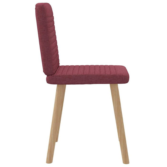 Scaune de bucătărie, 2 buc., roșu vin, material textil WALTI