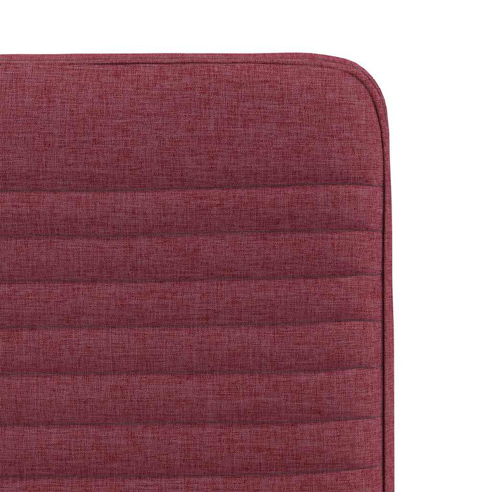 Scaune de bucătărie, 2 buc., roșu vin, material textil WALTI