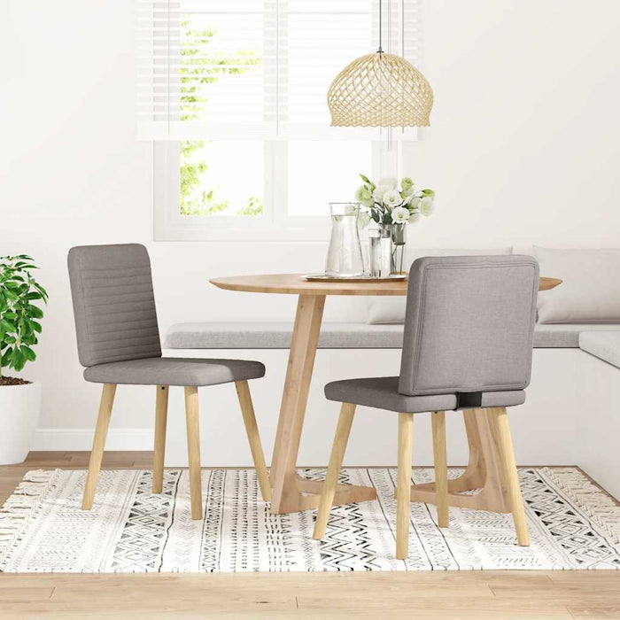 Scaune de bucătărie, 2 buc., gri taupe, material textil - WALTI WALTI