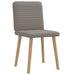 Scaune de bucătărie, 2 buc., gri taupe, material textil - WALTI WALTI