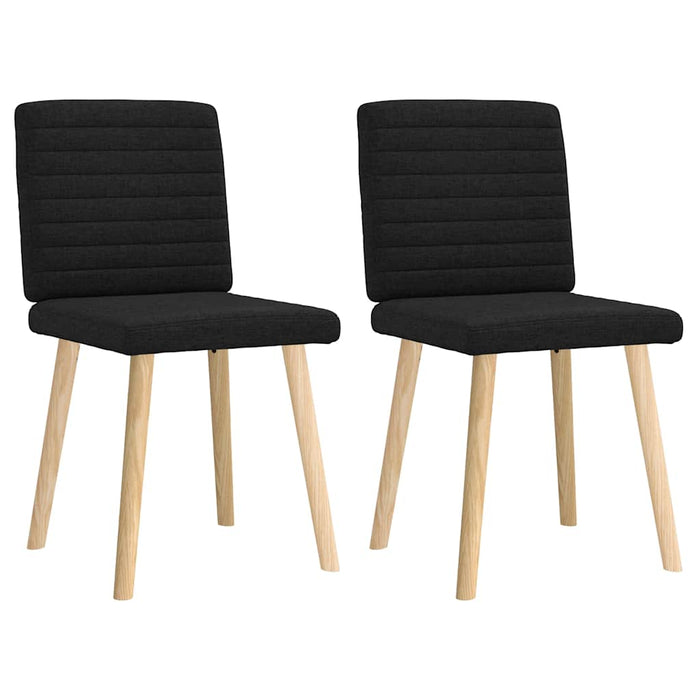 Scaune de bucătărie, 2 buc. negru, textil - WALTI WALTI