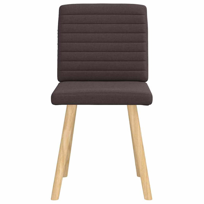 Scaune de masă, 2 buc., maro închis, material textil - WALTI WALTI