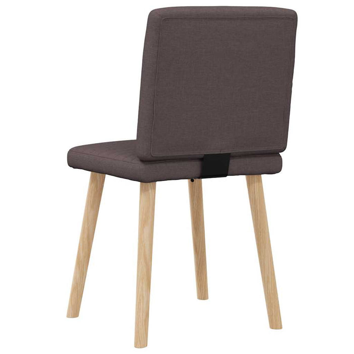 Scaune de masă, 2 buc., maro închis, material textil - WALTI WALTI