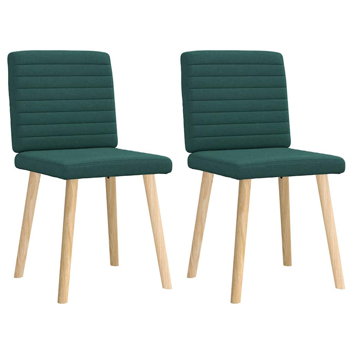 Scaune de bucătărie, 2 buc., verde închis, material textil - WALTI WALTI