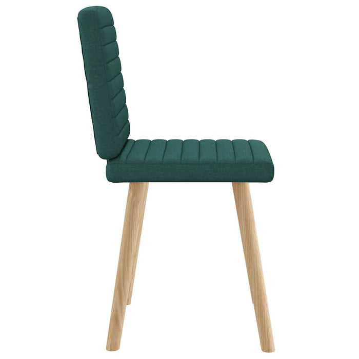 Scaune de bucătărie, 2 buc., verde închis, material textil - WALTI WALTI