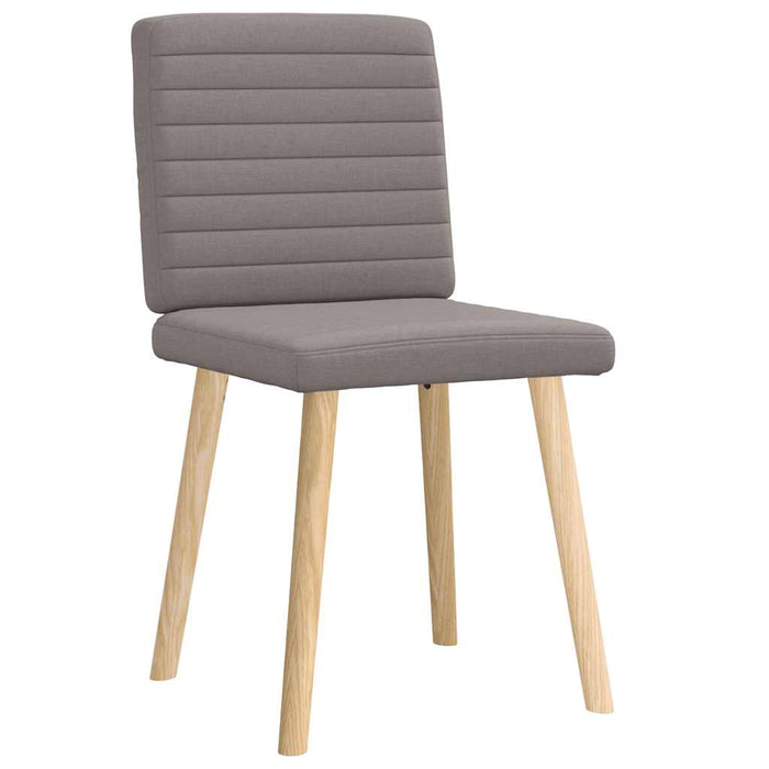 Scaune de bucătărie, 2 buc., gri taupe, material textil WALTI