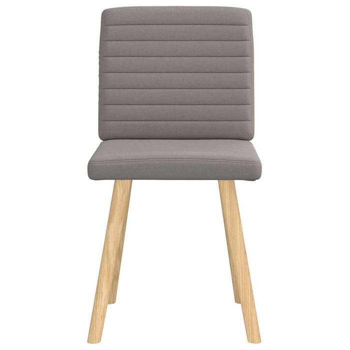 Scaune de bucătărie, 2 buc., gri taupe, material textil WALTI