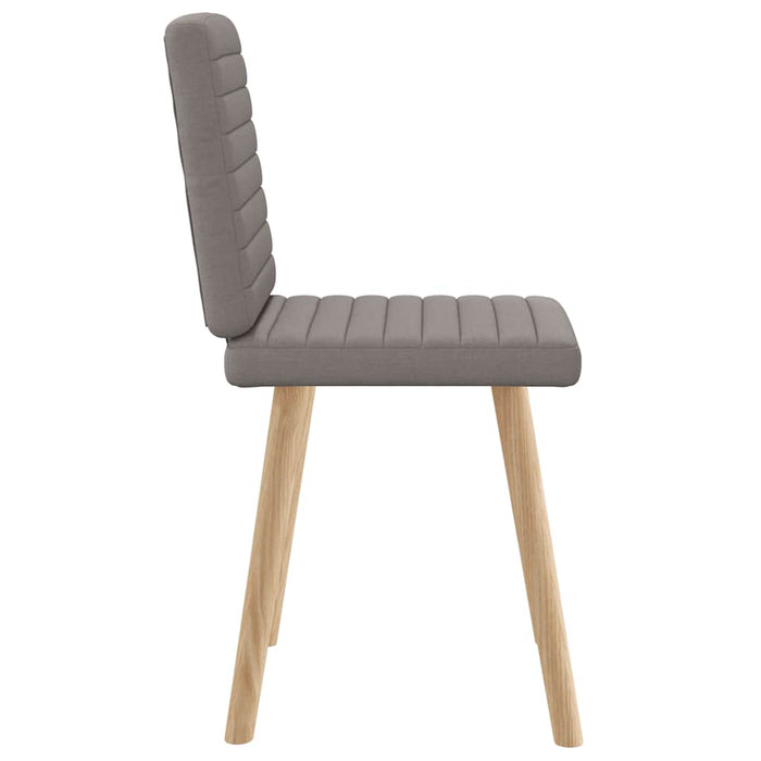 Scaune de bucătărie, 2 buc., gri taupe, material textil WALTI