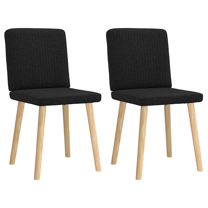 Scaune de bucătărie, 2 buc. negru, textil - WALTI WALTI
