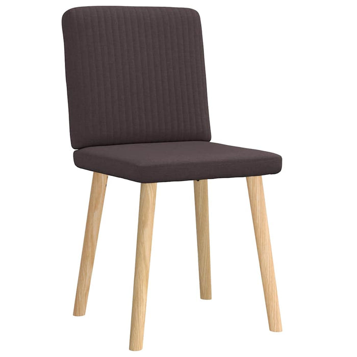 Scaune de masă, 2 buc., maro închis, material textil WALTI