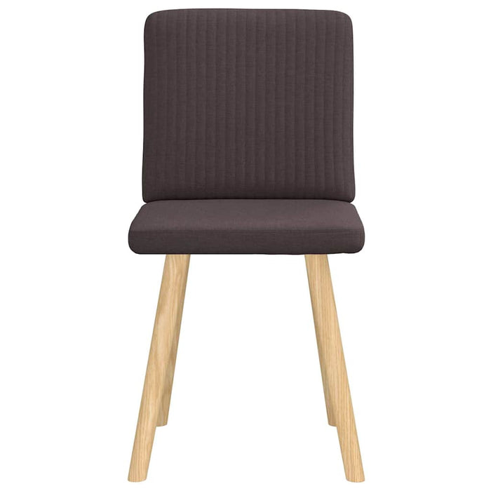 Scaune de masă, 2 buc., maro închis, material textil WALTI