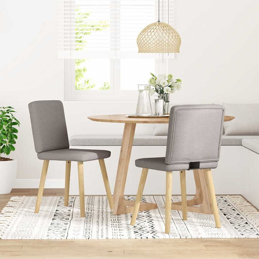 Scaune de bucătărie, 2 buc., gri taupe, material textil - WALTI WALTI