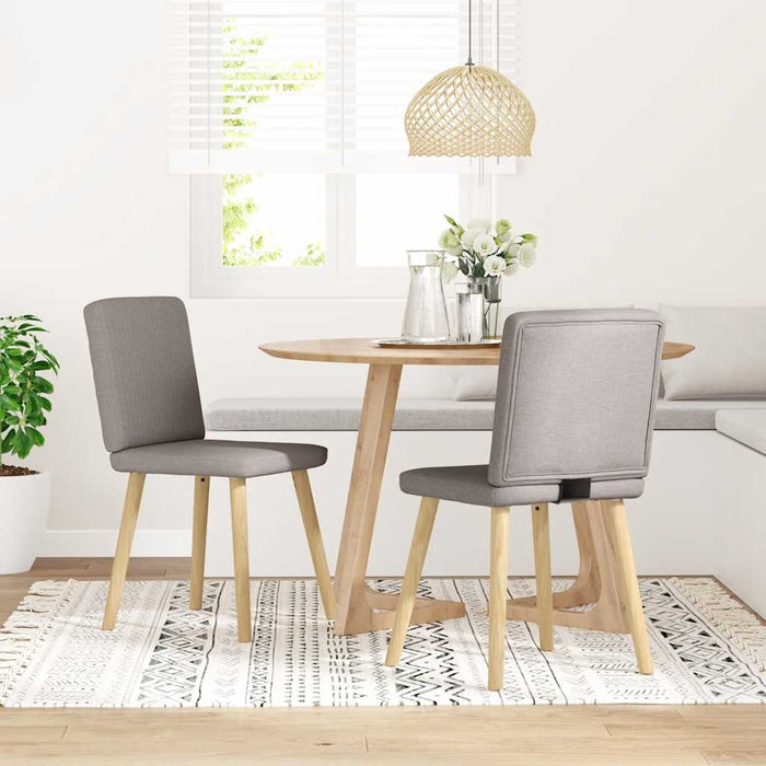 Scaune de bucătărie, 2 buc., gri taupe, material textil - WALTI WALTI
