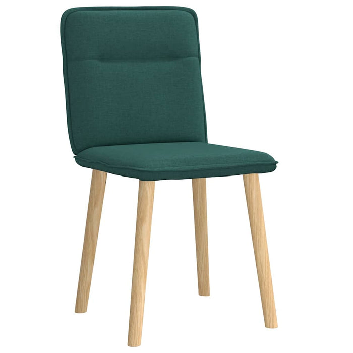 Scaune de bucătărie, 2 buc., verde închis, material textil WALTI