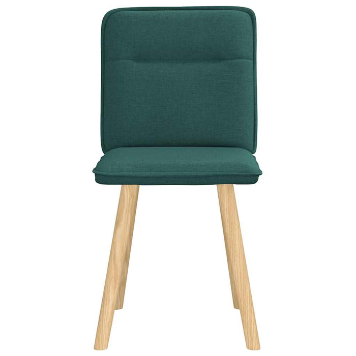 Scaune de bucătărie, 2 buc., verde închis, material textil WALTI